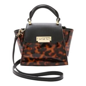 ZAC Posen Eartha Mini Top Handle Tortoise Shell Patent Bag